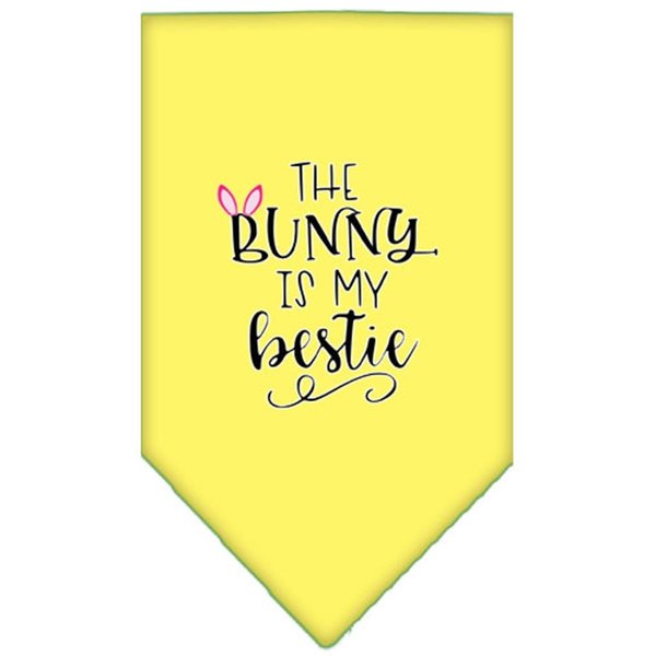 Mirage Pet Products Bunny is My Bestie Screen Print BandanaYellow Large 66-186 LGYW